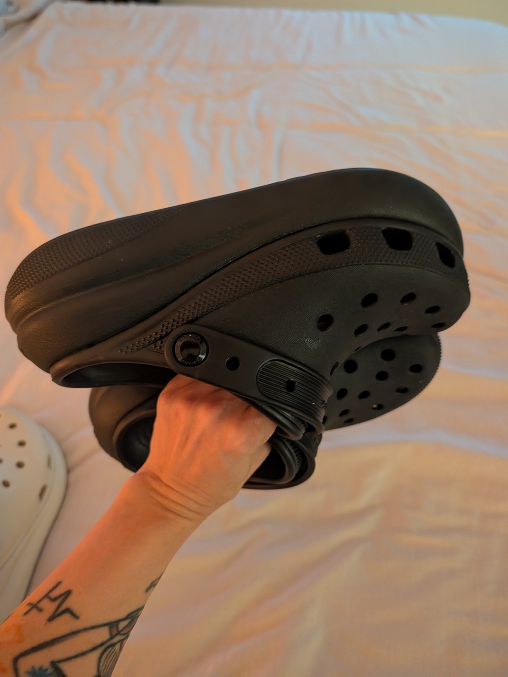 Black Crocs Crush Clog Shoes - Comfortable Slip-On